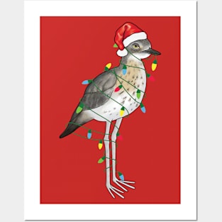 Extra Festive Bush Stone Curlew Posters and Art